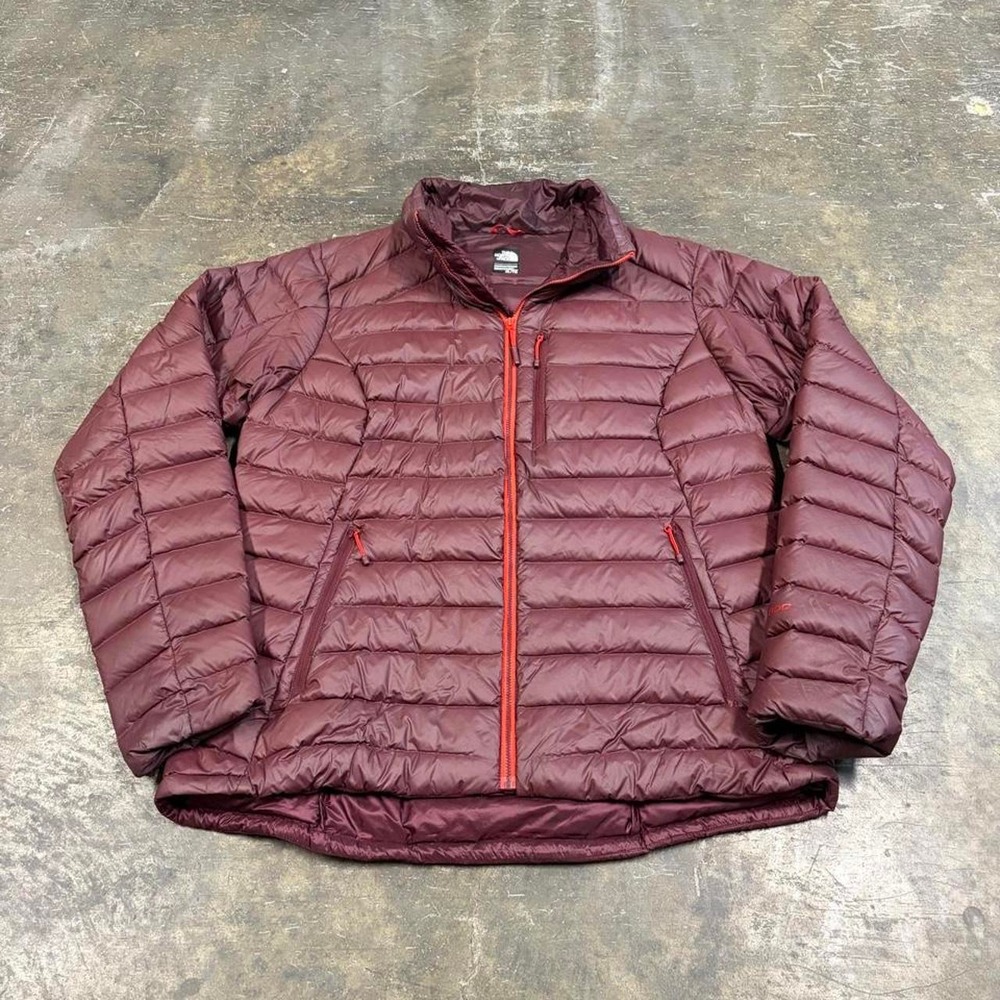 The North Face Womens XL Burgundy Red 700 Fill Down Quilted Puffer Jacket 2000s